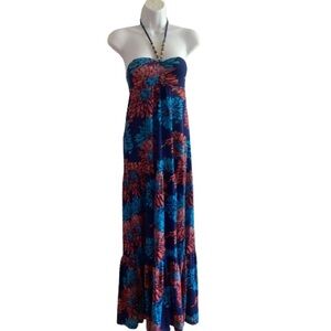 Energie Lake Blue Maxi Dress  Size Small